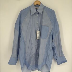 Stella McCartney x H&M OVERSIZED PANELED POPLIN SHIRT